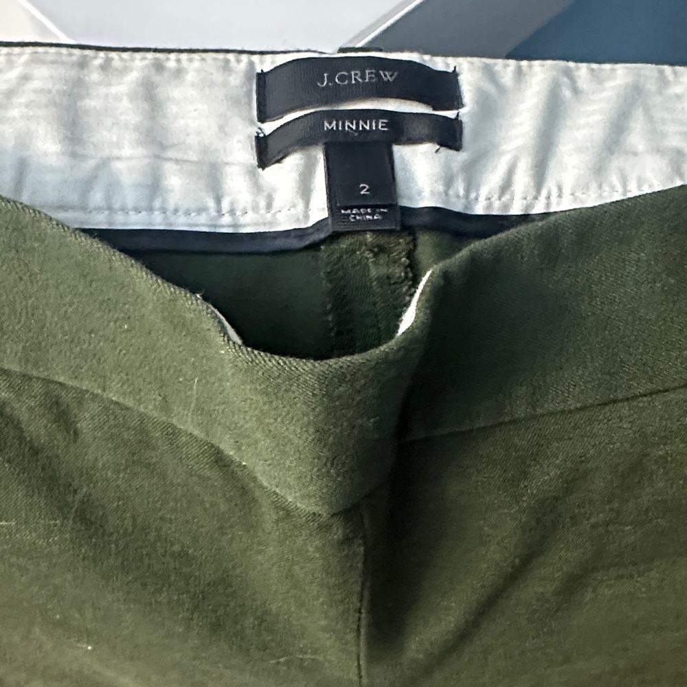 J. Crew Forest Green ankle pants